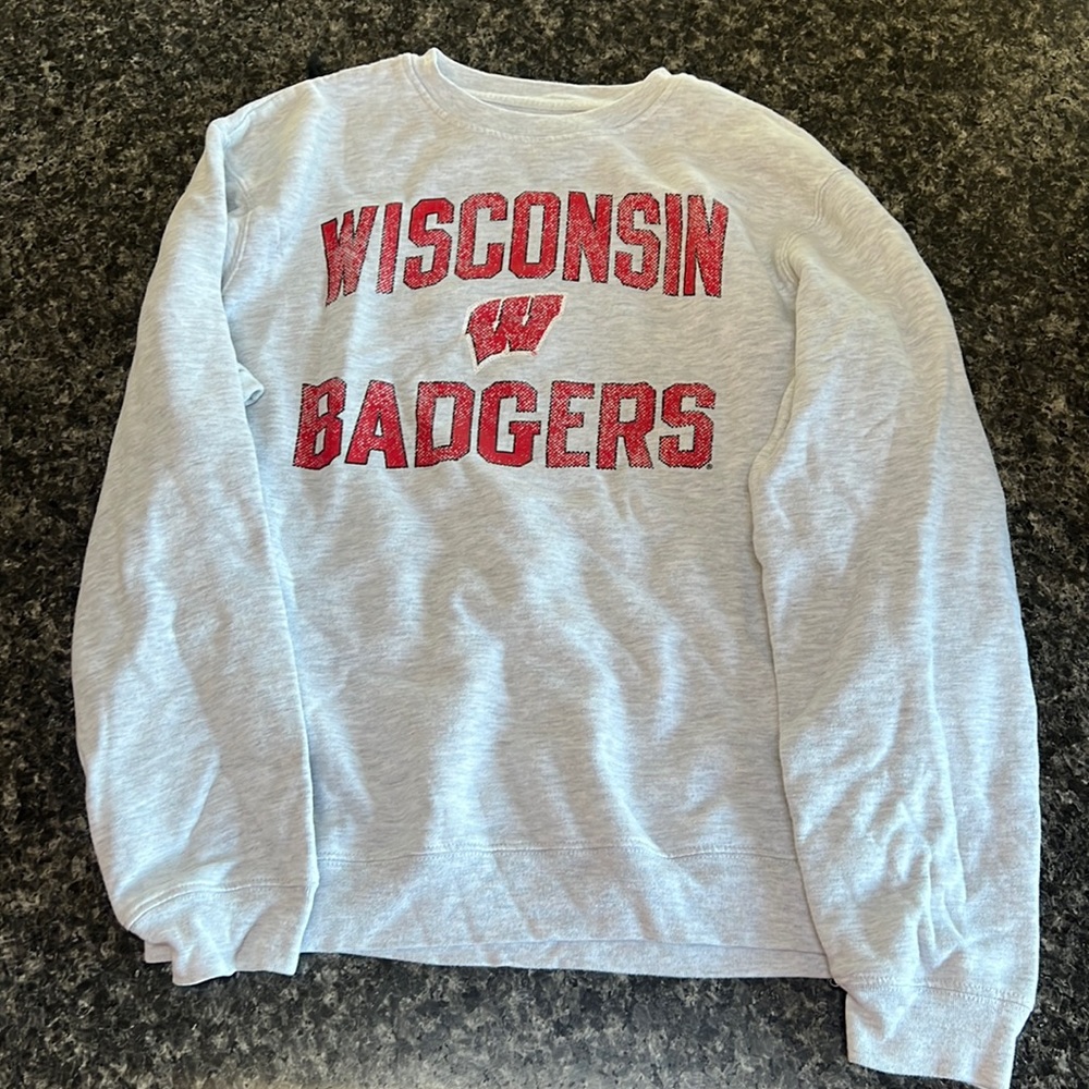 Wisconsin badgers crew neck!